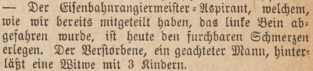 Artikel in der Oberschlesischen Volksstimme vom 24.01.1890